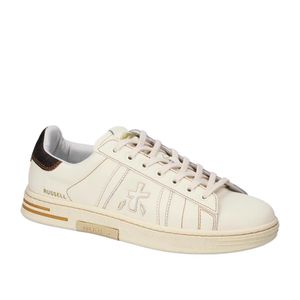 Premiata Natural Lace-Up Low-Top Casual Shoes for men