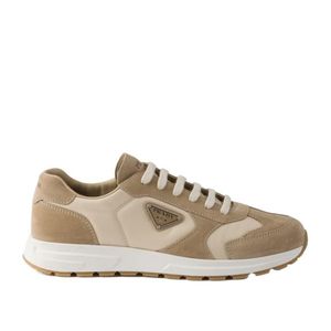 Prada Natural Prax Suede And Re-Nylon Sneakers for men