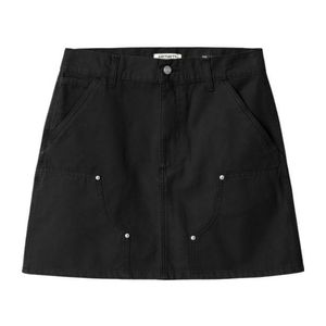 Carhartt Black Logo-Patch Mini Skirt