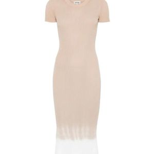 Staud Natural Colleen Midi Dress