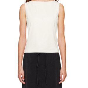 Loulou de Saison White Ani Cowl-Back Blouse