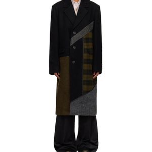 ANDERSSON BELL Black Patchwork Coat