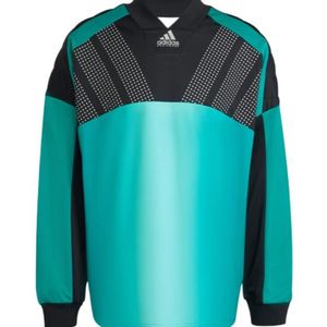 Adidas Originals Blue V-Neck Long Sleeved T-Shirt for men
