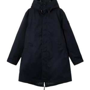 Stone Island Blue Fishtail Hooded Parka for men
