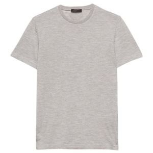 Prada Grey Oversized Cashmere T-Shirt for men