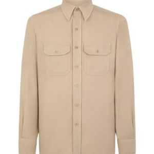 Tom Ford Natural Drill Military Shirt for men