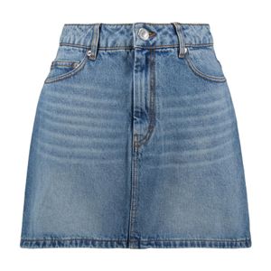 AMI Blue Denim Mini Skirt