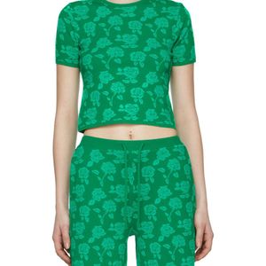 Pushbutton Green Printed T-Shirt