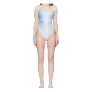 Casablanca Blue One Piece Swimsuit