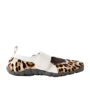 Wales Bonner Leather-Trimmed Leopard-Print Calf Hair Mary Jane Sneakers