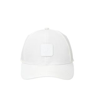 C P Company White Logo-Patch Twill Cap for men