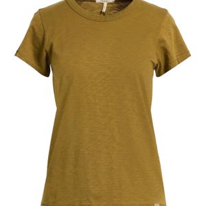 Rag & Bone Green Simple Solid Short-Sleeve T-Shirt