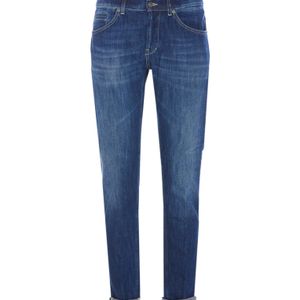 Dondup Blue Denim Jeans Classic Fit for men