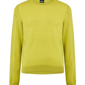 Boss Yellow Leno Knit Jumper for men