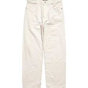 Balenciaga White Straight-Leg Loose Fit Pants