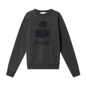 Isabel Marant Grey Mikoy Logo Printed Sweatshirt for men