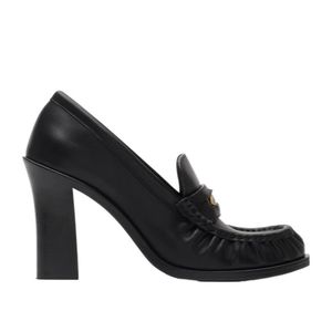 Burberry Black Cadet Heeled Loafers