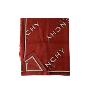 Givenchy Red Logo Scarf for men