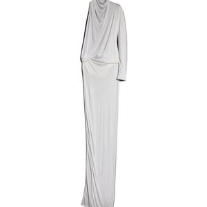Gucci White Viscose Jersey Draped Dress