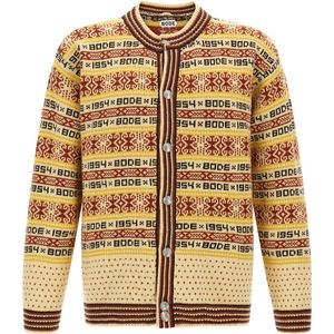 Bode Marzipan Jacquard Cardigan for men