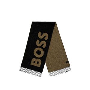 Boss Black Reversible Woven Scarf Finished for men