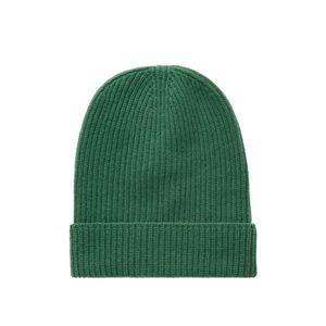 The Elder Statesman Green Statesman Ribbed Cashmere Beanie