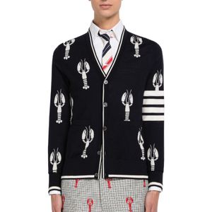 Thom Browne Black Lobster Motif Cardigan for men