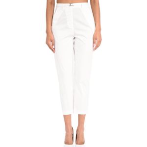 Patrizia Pepe White Casual Trousers With Belt Loops