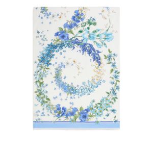Ferragamo Blue Spring Print Stole