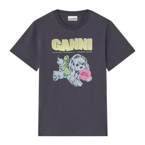 Ganni Blue Puppy T-Shirt