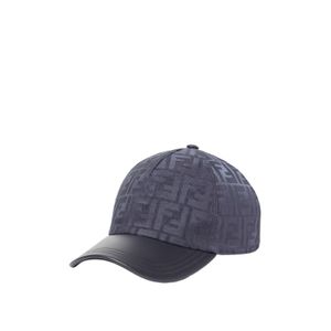 Fendi Blue Ff Jacquard Baseball Cap for men