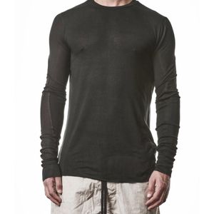 Thom Krom Grey Long-Sleeved T-Shirt for men