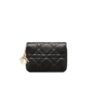 Dior Black Small Lady Voyageur Coin Purse