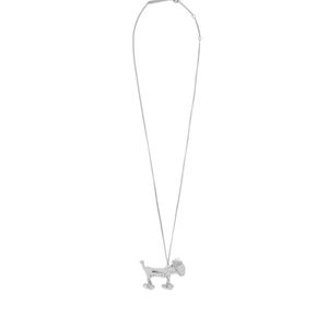 Loewe White Sausage Dog Necklace