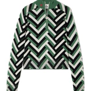 Perfect Moment Green Chevron-Pattern Jumper