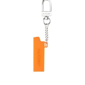 Ambush White Logo Embossed Key Ring for men