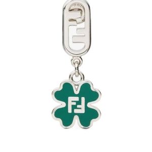 Fendi Green Coloured Earring for men
