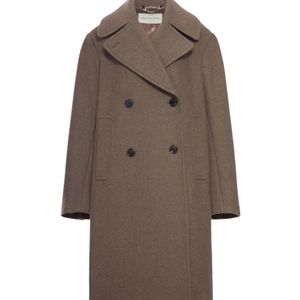 Dries Van Noten Brown Double-Breasted Coat