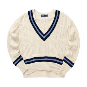 Polo Ralph Lauren Natural Cable-Knitted Cricket Jumper