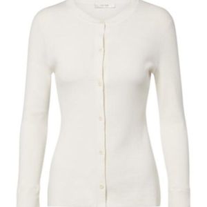 The Row White Knitted Cardigan