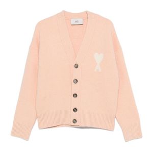 AMI Pink Ami Ami De Coeur Cardigan Cardigan for men