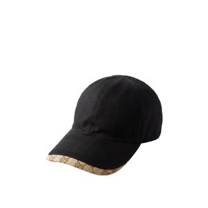 Gucci Black Cotton Canvas Baseball Hat for men