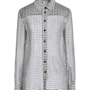 Burberry Grey Silk Shirts Blouses