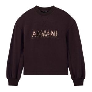 ARMANI EXCHANGE Purple Sweatshirt Stretch Viscose Scuba