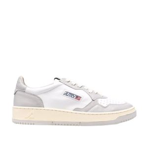 Autry White Medalist Bicolor Low-Top Sneakers for men