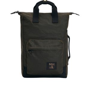 Barbour Black Logo Backpack for men