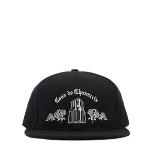 Willy Chavarria Black Embroidered Baseball Cap for men