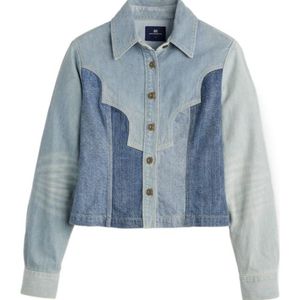Levi's Blue Patchwork Button-Up Jacket