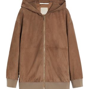 Max Mara Brown 'S Zeno Zip-Up Long-Sleeved Jacket