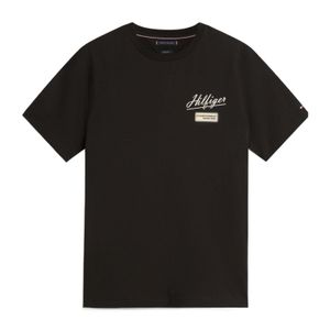 Tommy Hilfiger Black Logo Short Sleeve T-Shirt for men